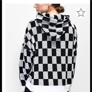 obey checkered hoodie